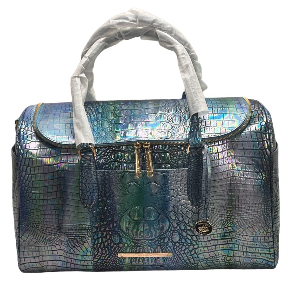 Brahmin Talulla Blue Topaz Melbourne Weekender